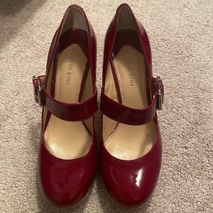 Red Gianni Bini Platform Mary Janes